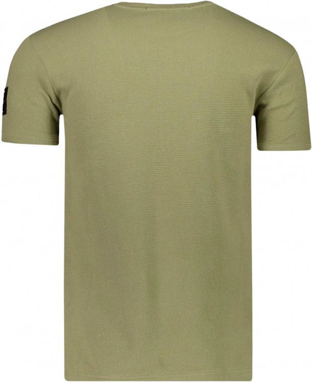 Calvin Klein T shirt van biologisch katoen met structuur en logo