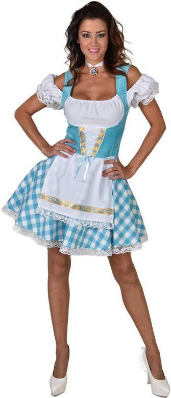 Confetti Dirndl beiers turqoise deluxe | oktoberfest jurkje