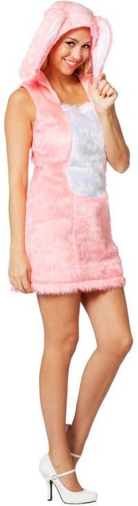 Feestbazaar Sexy Paashaas jurkje roze