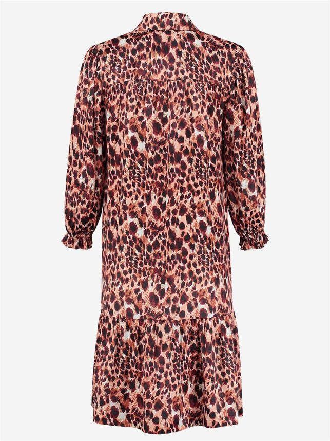 Fifth House sara printed dress fh 5 222 2104 apricot panther