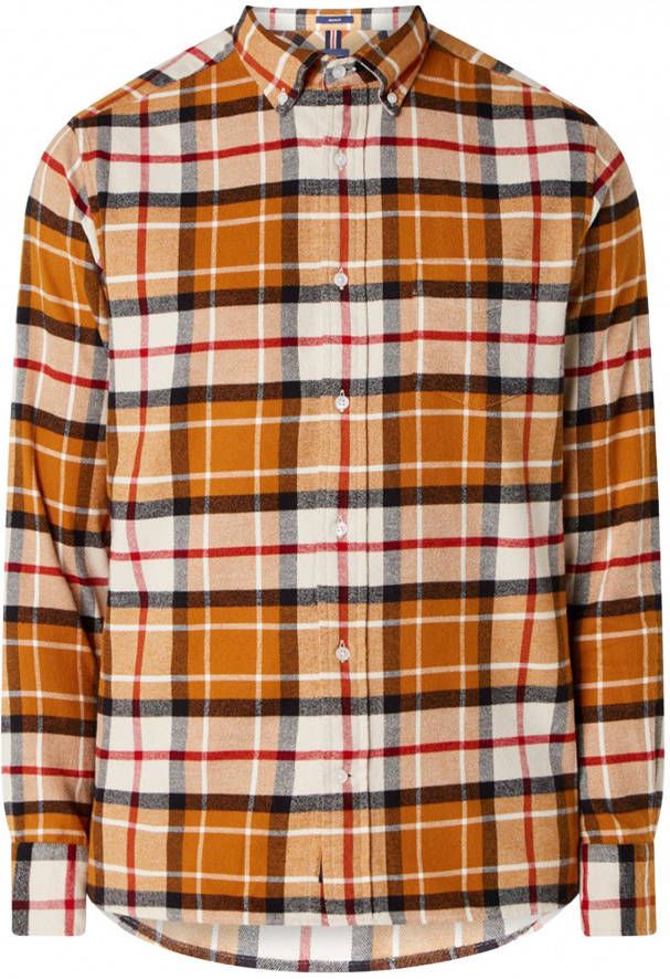 Gant Casual hemd lange mouw d2. reg ut flannel tartan shir 3220089/822