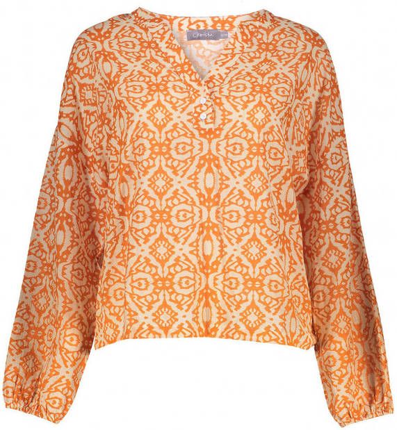 Geisha Lange mouwen Blouses Oranje Dames