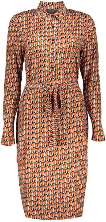 Geisha Dress AOP , Oranje, Dames