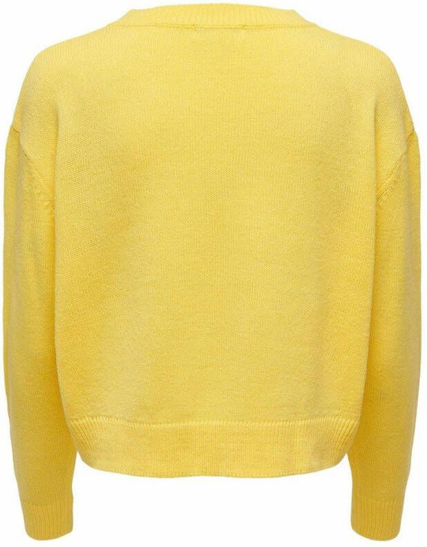 Jacqueline de Yong Gebreide trui effen gekleurde