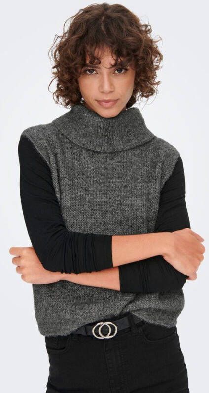 Jacqueline de Yong Gilet rolkraag gebreide