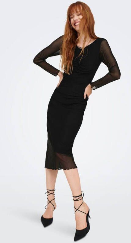 Jacqueline de Yong Jurk met lange mouwen mesh