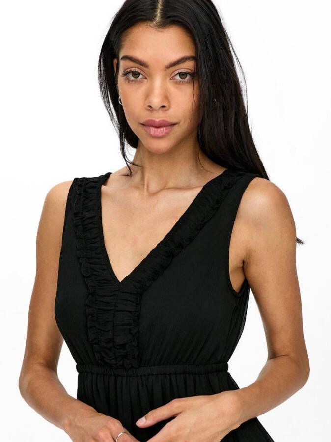 Jacqueline de Yong Maxi jurk ruches v hals