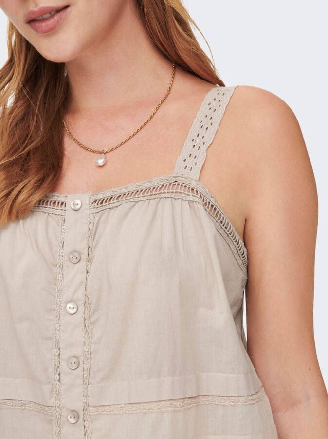 Jacqueline de Yong Mouwloze top broderie anglaise