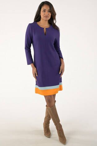 Marc Cain Jurk kleurblokkering , Paars, Dames