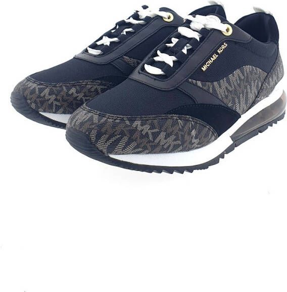 Michael Kors Zwarte Lage Sneakers Allie Stride Extreme