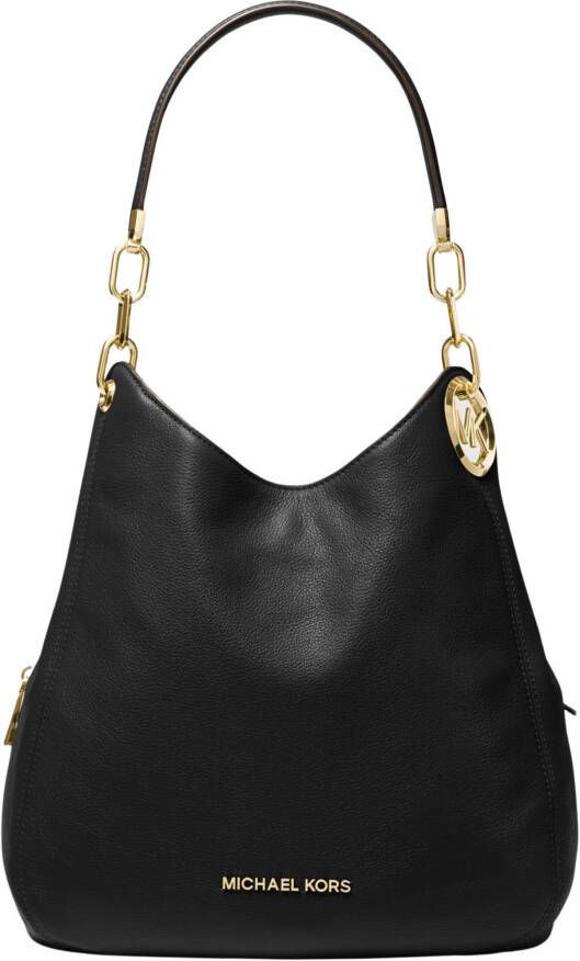 Michael Kors Schoudertas Lillie Large Chain Shoulder Tote Zwart