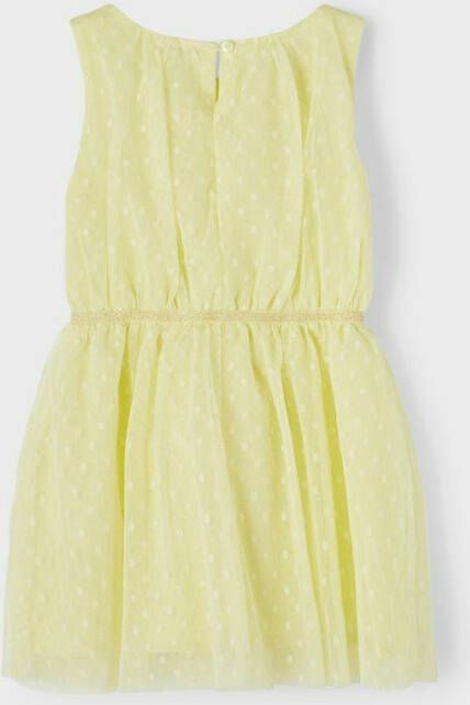 name it Jurk gestippelde tule