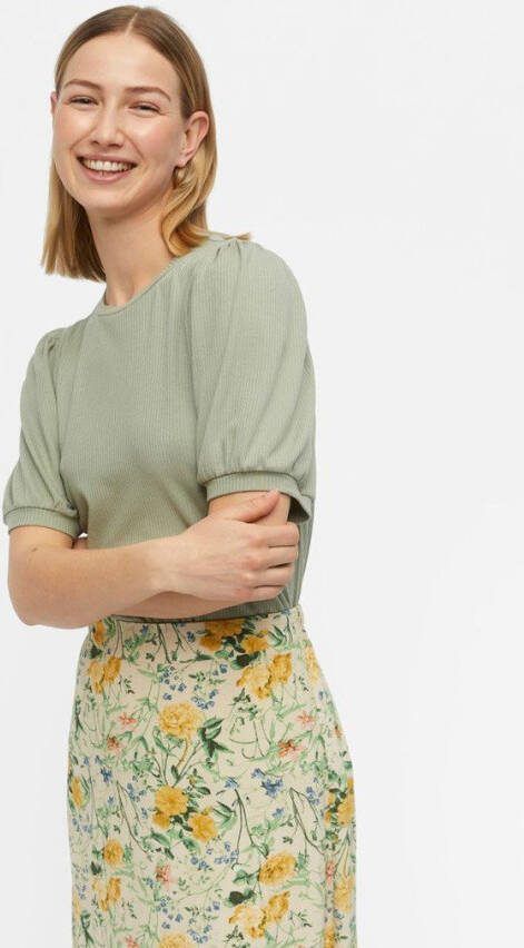 Object Groene T shirt Objjamie S/s Top Noos