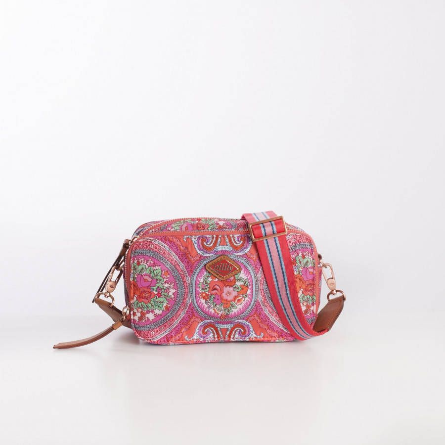 Oilily City Rose Paisley Purse Shoulder Bag hot coral Damestas