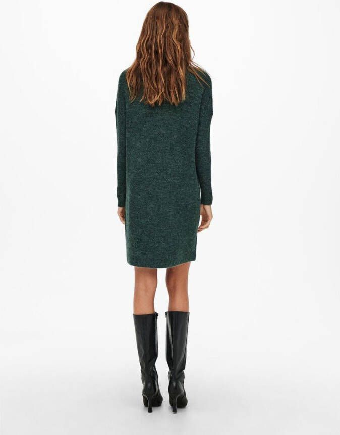 ONLY gebreide jurk ONLJANA donkergoen