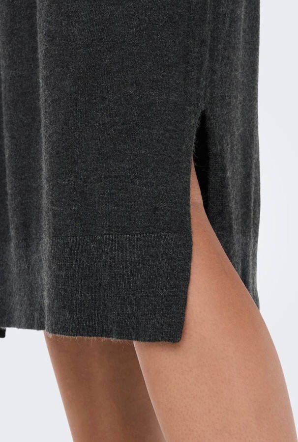 Only Gebreide jurk lange mouwen rolkraag