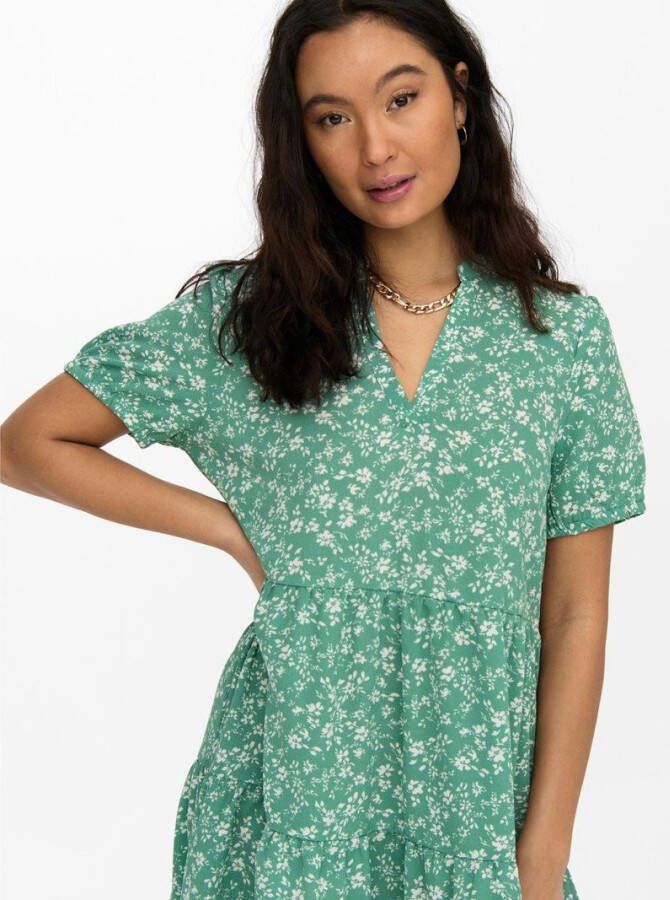 Only Jurk dessin v hals