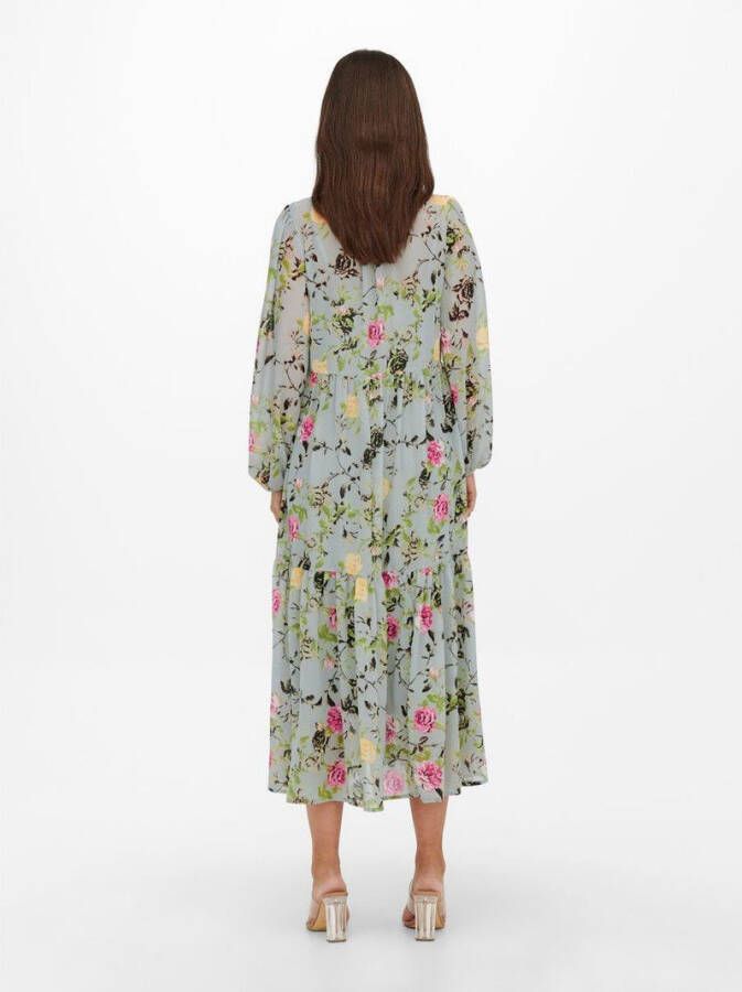 Only Maxi jurk onlstar ls wide sleeve maxi dress wvn