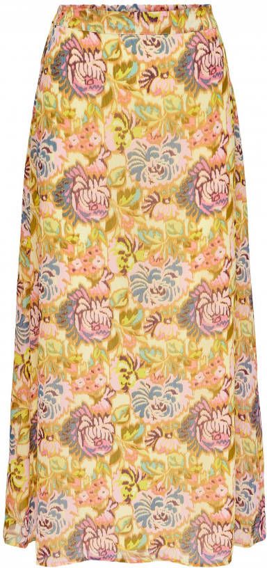 ONLY maxi rok ONLDAISY met all over print geel