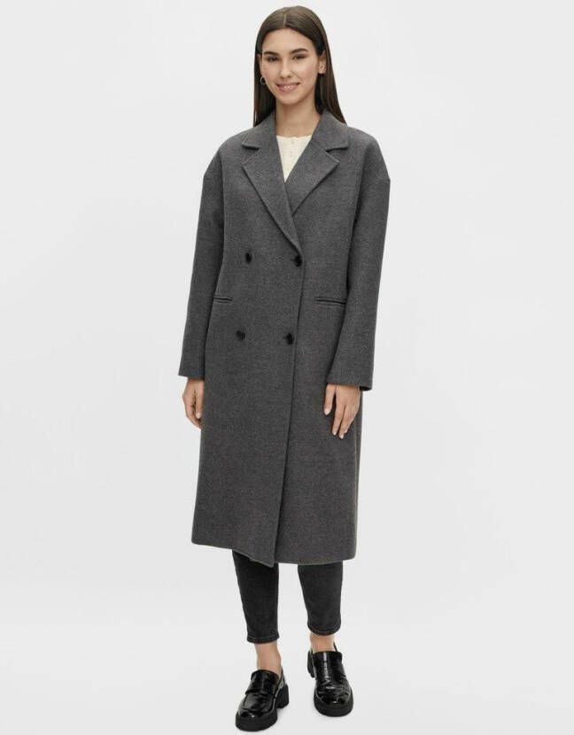 Pieces Pcflora Coat , Grijs, Dames