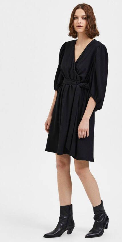 Selected Femme Wikkeljurk curve geribde