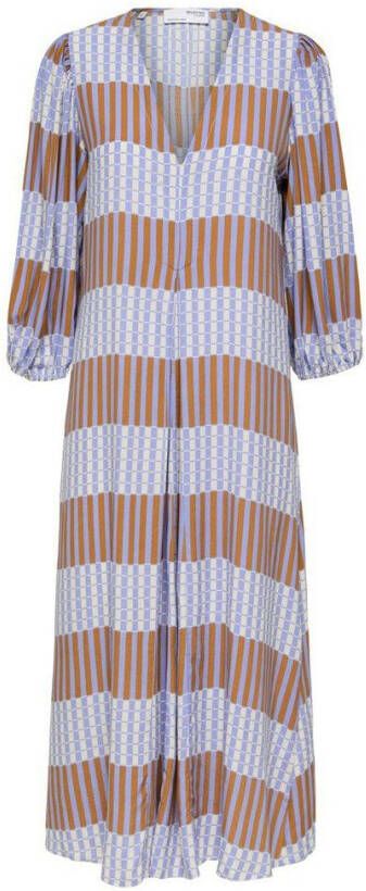 Selected Femme Midi jurk bedrukt