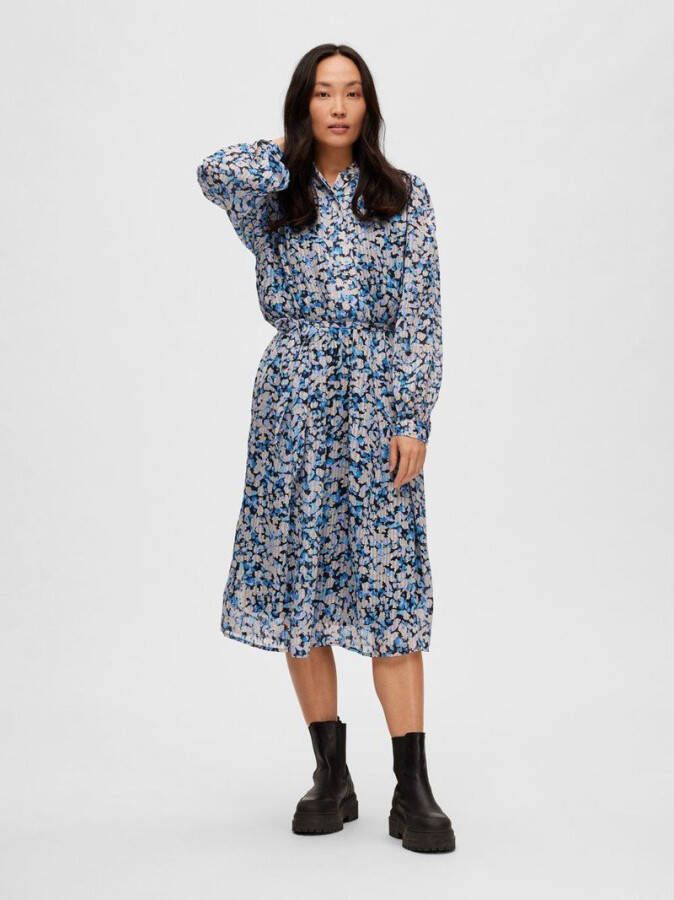 Selected Femme Midi jurk gebloemd