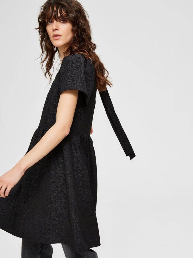 Selected Femme Mini jurk pofmouwen