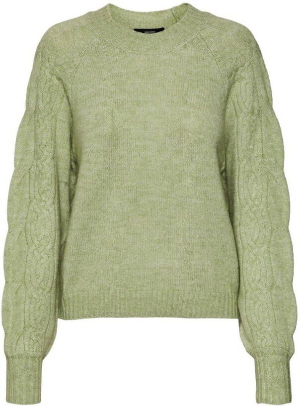 Vero Moda Vmvigga ls o neck cable blouse ga b