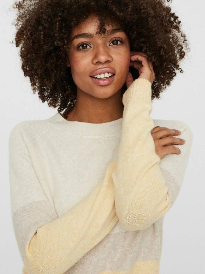 Vero Moda Gebreide trui details kleurblok