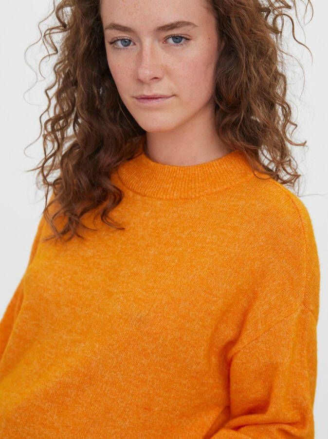 Vero Moda Trui met ronde hals VMVIGGA LS O NECK HIGHLOW BLOUSE