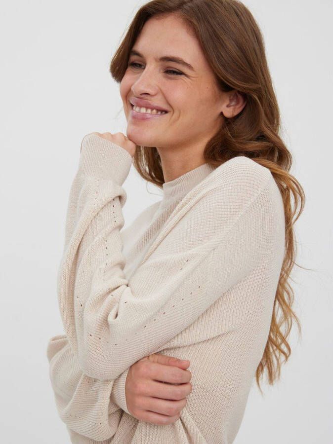 Vero Moda Gebreide trui lange mouwen ronde hals