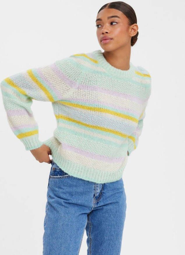 Vero Moda Gebreide trui lange mouwen ronde hals