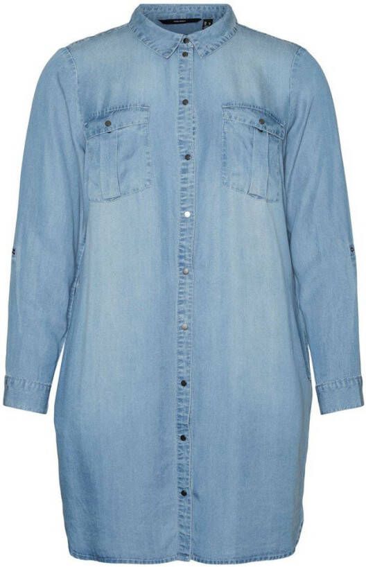 Vero Moda Shirtjurken , Blauw, Dames