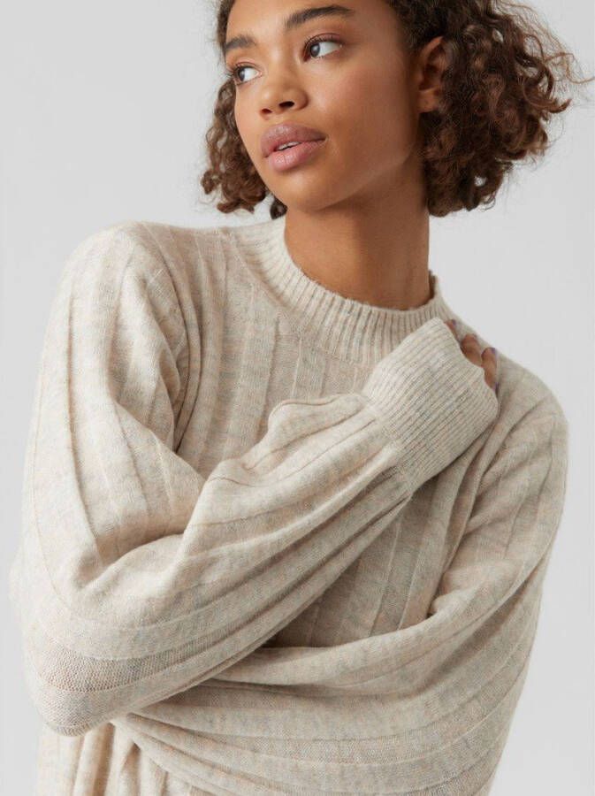 Vero Moda Knitted Dresses , Beige, Dames