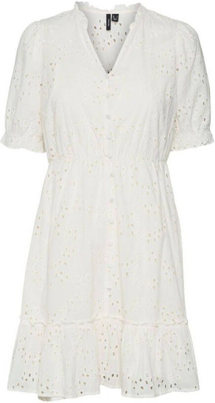 Vero Moda Korte jurk broderie anglaise