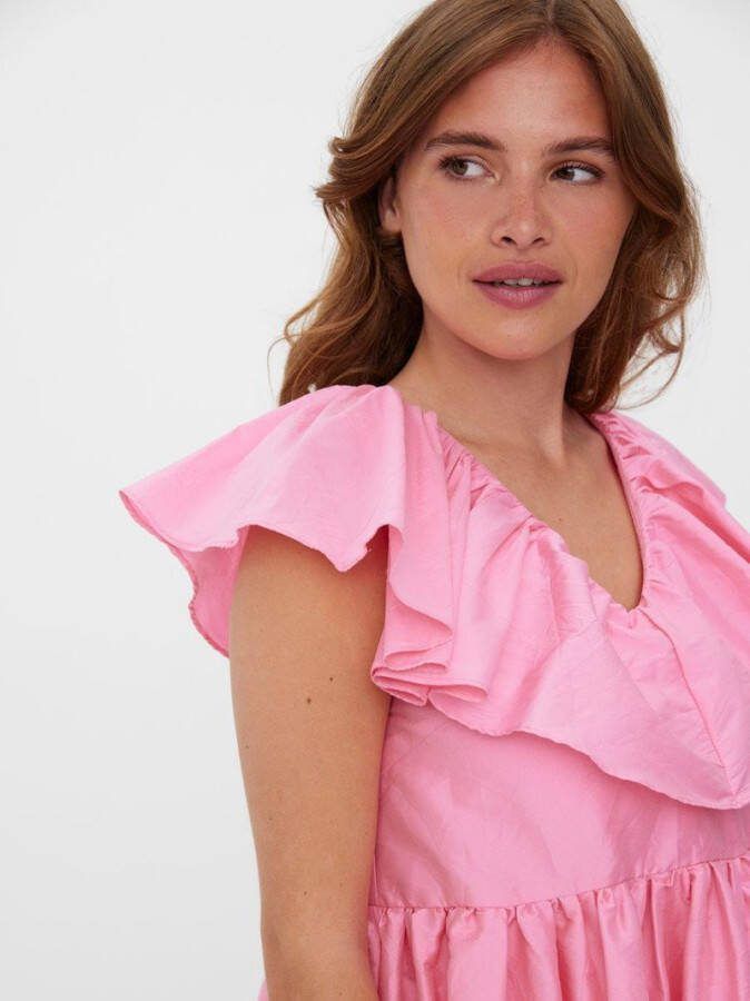 Vero Moda Korte jurk ruches satijnen