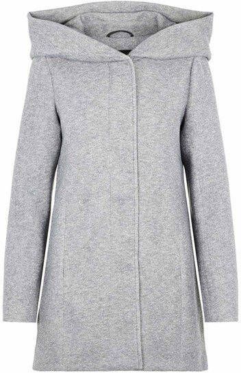 Vero Moda Lange jas Vrouwelijke , Grijs, Dames