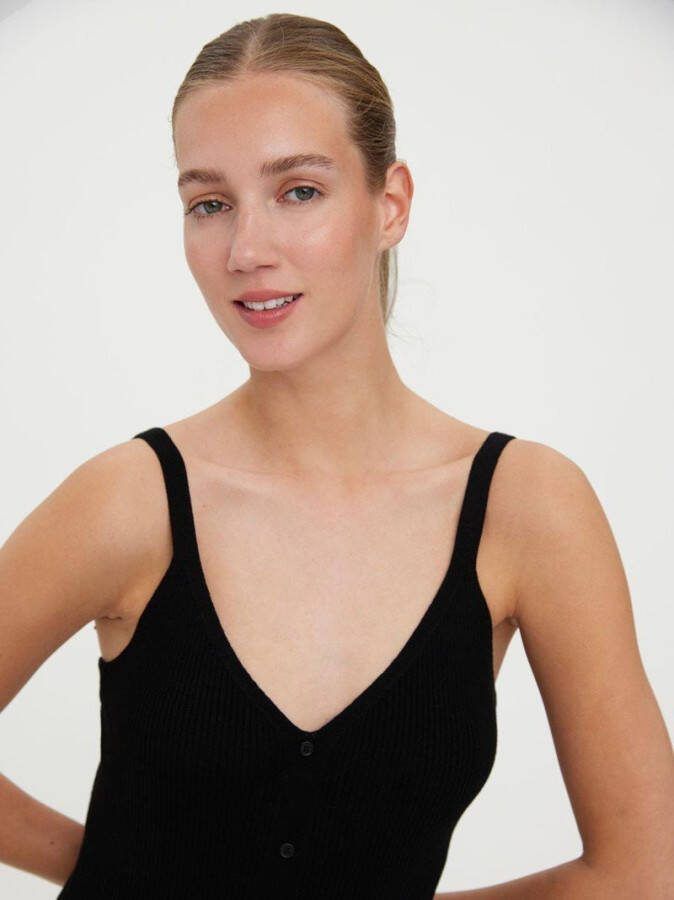 Vero Moda Maxi jurk nauwsluitende gebreide