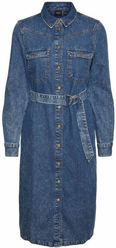 Vero Moda Midi jurk denim overhemd