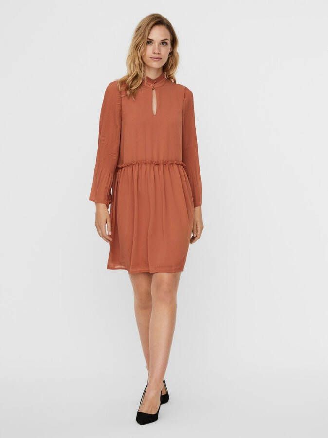Vero Moda Midi jurk geplooide