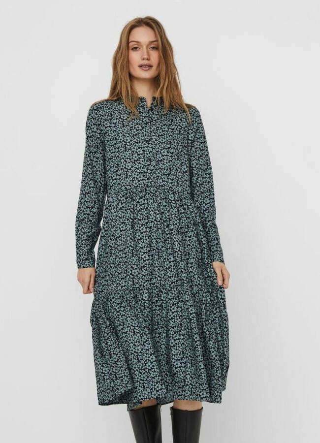 Vero Moda Midi jurk knoopdetail