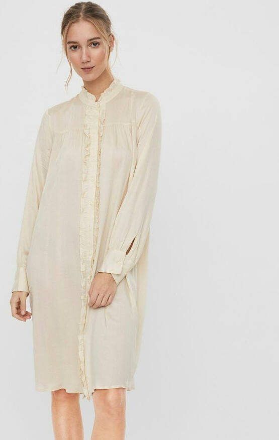 Vero Moda Midi jurk lange mouwen