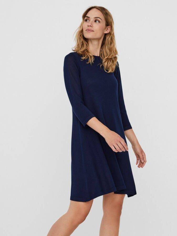 Vero Moda Midi jurk ronde hals gebreide