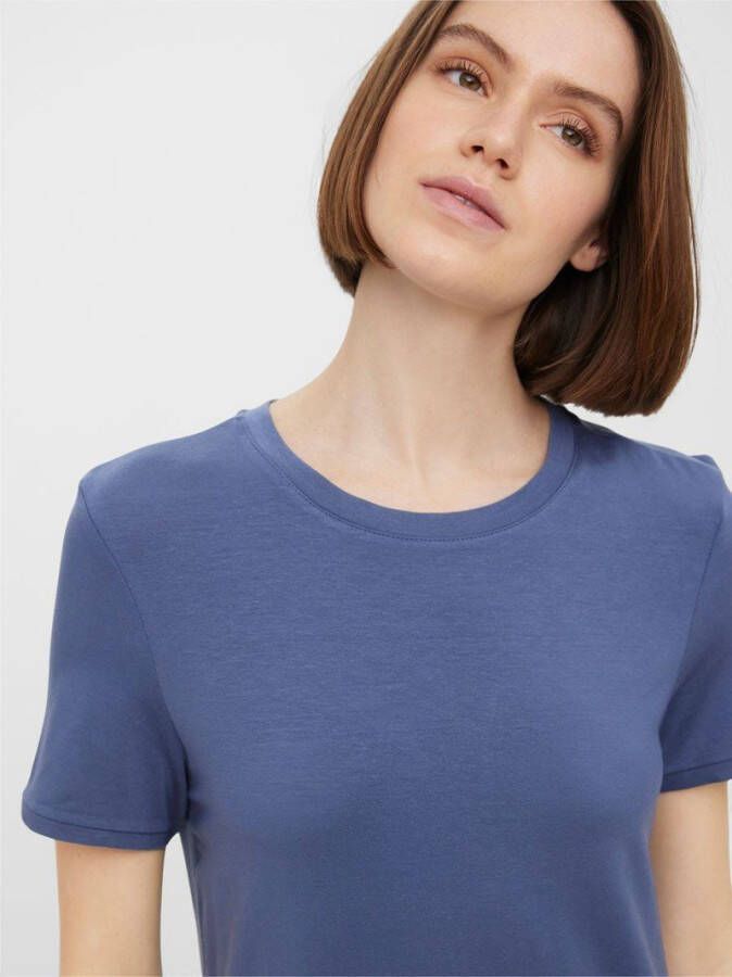 VERO MODA AWARE jurk VMGAVA SS DRESS VMA NOOS blauw