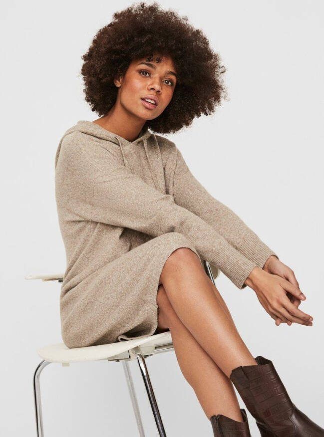 Vero Moda Mini jurk gebreid met capuchon