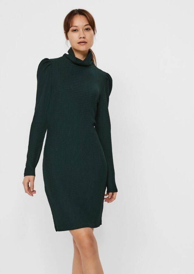 VERO MODA jurk Fleur met plooien groen
