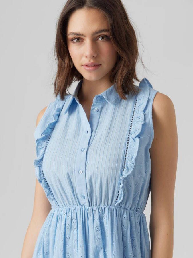 Vero Moda Mini jurk mouwloze structuur
