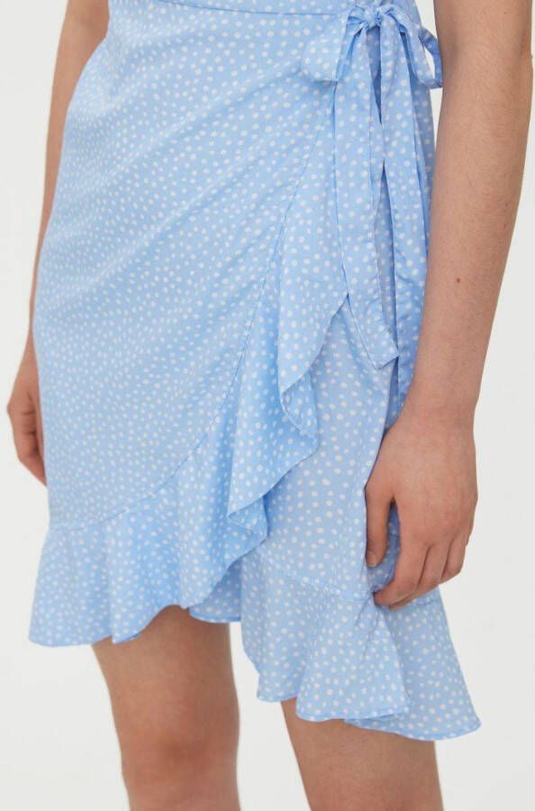 VERO MODA wikkeljurk VMHENNA van gerecycled polyester lichtblauw