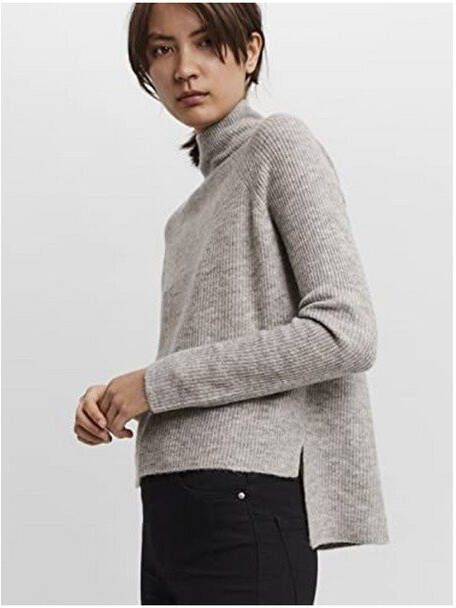 VERO MODA gemêleerde trui VMRAGNHILD grijs